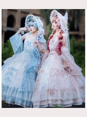 Cherry Blossom Girl Classic Lolita Style Dress by Cat Fairy (CF10)